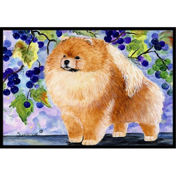 Carolines Treasures 18 x 27 in. Pomeranian Indoor Outdoor Mat SS8251MAT